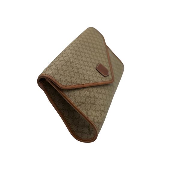 CELINE Vintage Macadam Envelope Clutch Bag*Large clutch*gorgeous - Picture 3 of 15